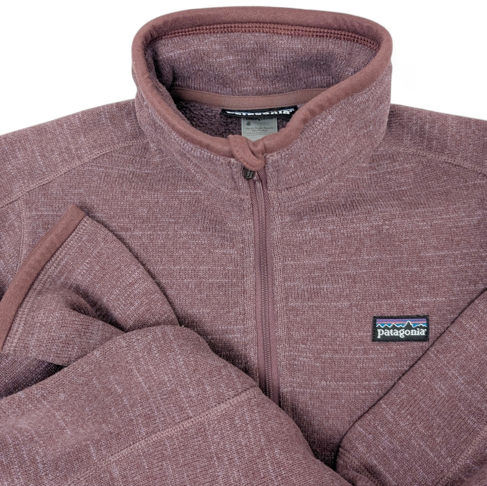 PATAGONIA Better Sweater Quarter Zip Fleece Jacket Beetroot Purple Small